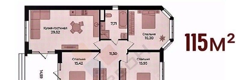 дом г Краснодар п Индустриальный ул Адмиралтейская 5 р-н Прикубанский фото 12