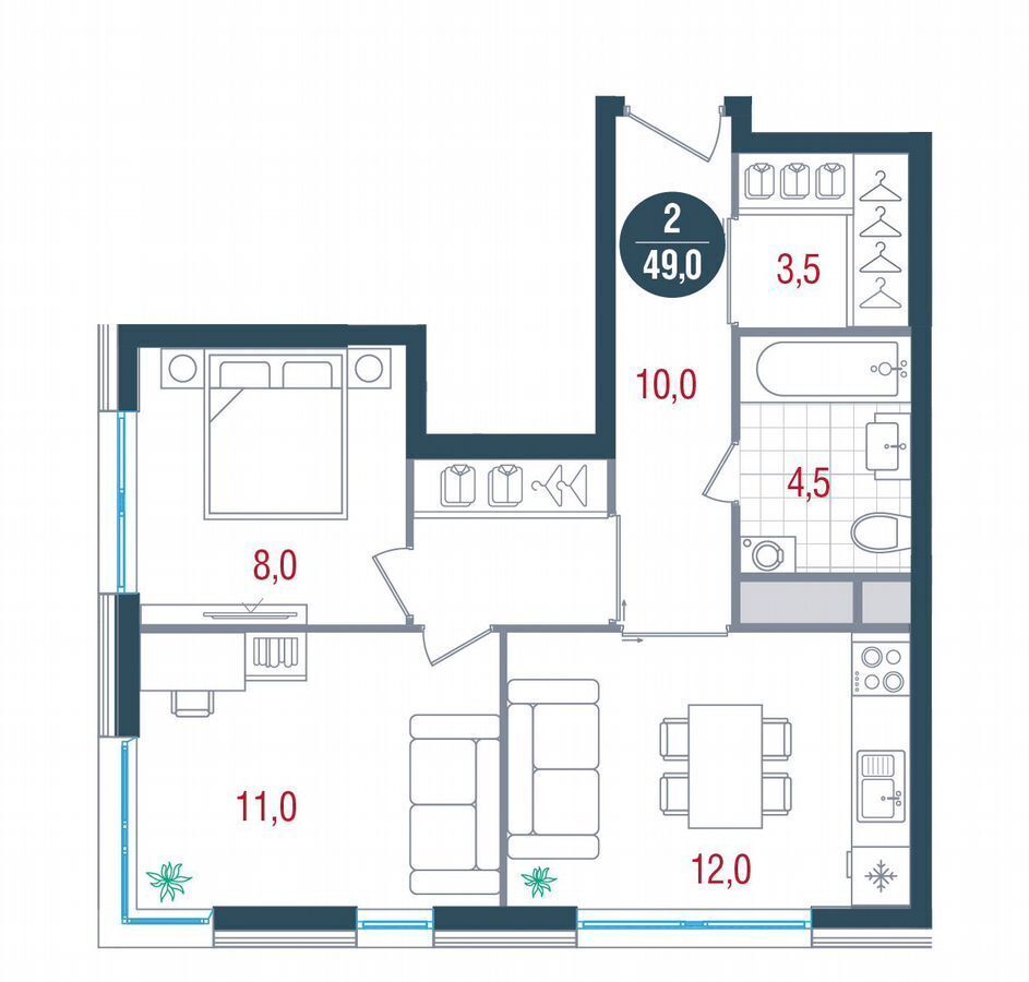 квартира г Москва метро Кантемировская б-р Кавказский 51 фото 1