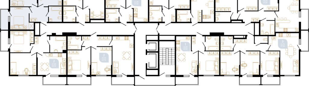 квартира г Ростов-на-Дону Западный ул 339-й Стрелковой Дивизии 10а/18 фото 2