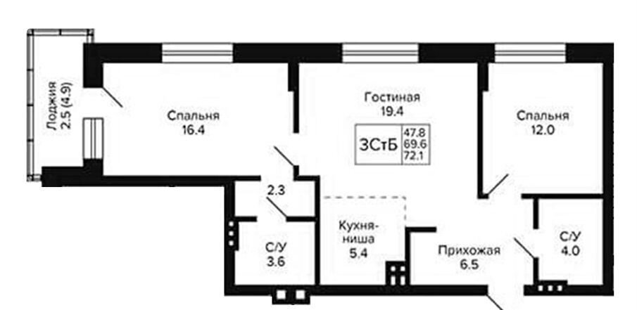 квартира г Новосибирск р-н Кировский пер 18-й Бронный 1 фото 1