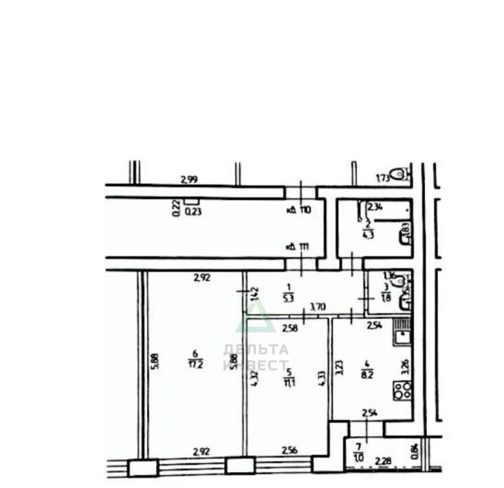 квартира г Уфа р-н Ленинский ул Гази Загитова 9 фото 13