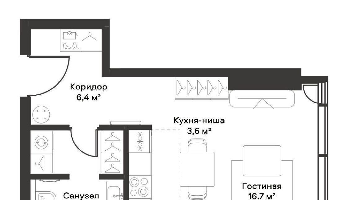 квартира г Москва метро Белорусская пр-кт Ленинградский 8 фото 2