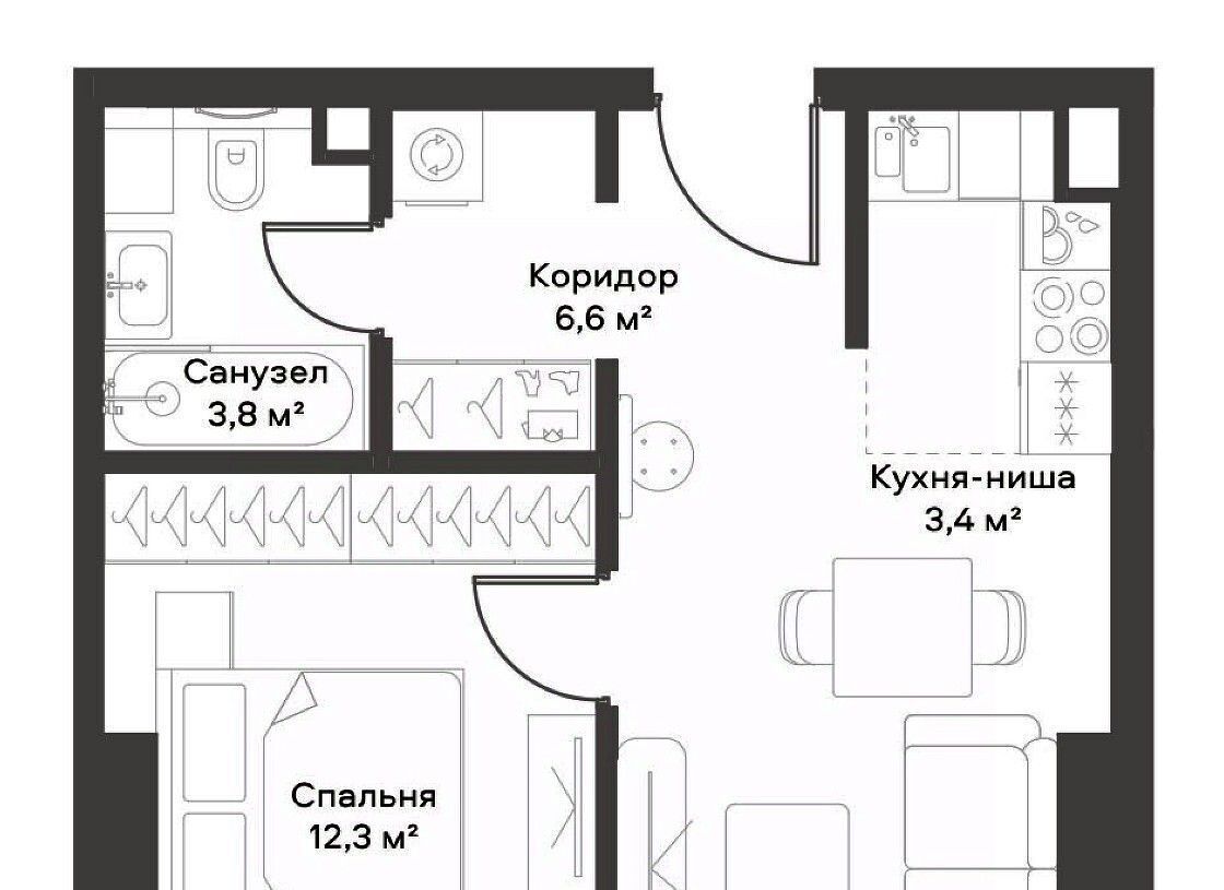 квартира г Москва метро Белорусская пр-кт Ленинградский 8 фото 2