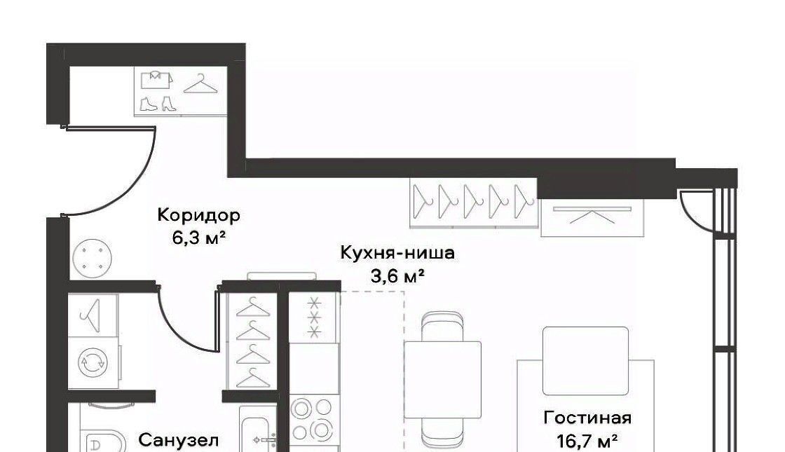 квартира г Москва метро Белорусская пр-кт Ленинградский 8 фото 2