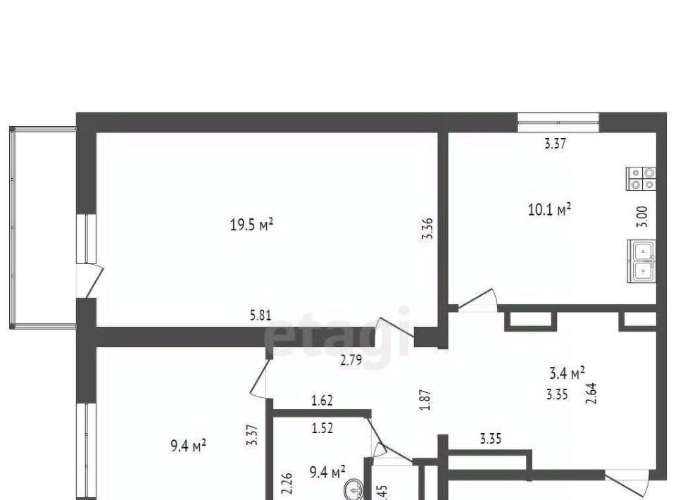 квартира г Геленджик Толстый мыс ул Крымская 22к/22 фото 1