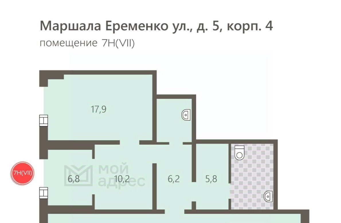 свободного назначения г Москва ЮВАО ул Маршала Ерёменко 5к/4 муниципальный округ Некрасовка фото 5