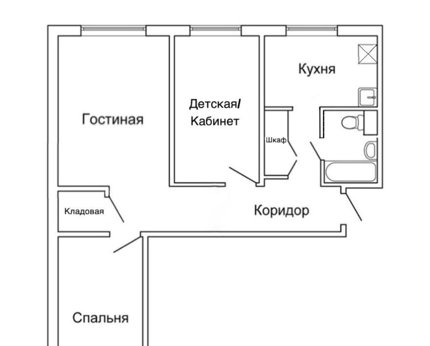 квартира г Москва метро Юго-Западная ул 26-ти Бакинских Комиссаров 3к/1 муниципальный округ Тропарёво-Никулино фото 17