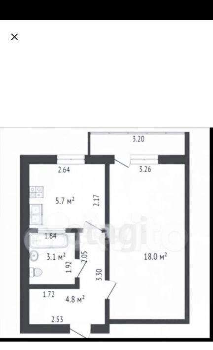 квартира г Калининград р-н Московский ул Батальная 53 фото 26