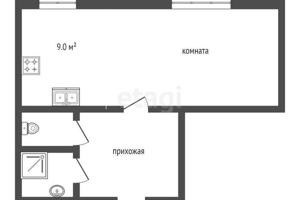 квартира р-н Анапский с Сукко проезд 2-й 5 Анапа городской округ фото 10