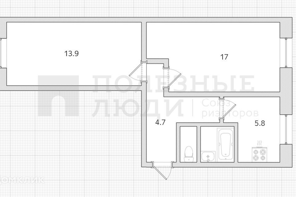 квартира г Великий Новгород ул Кочетова 43/3 Новгородский район фото 2