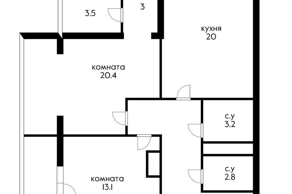 квартира г Краснодар р-н Прикубанский пер им. Архитектора Петина 18/3 Краснодар городской округ фото 10