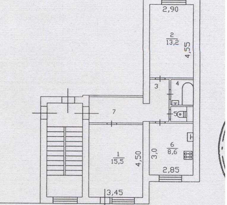 квартира городской посёлок Лебяжье, улица Мира, 3 фото 12