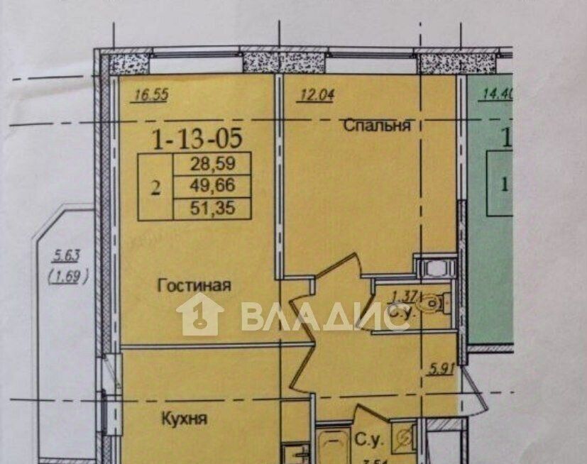 квартира г Санкт-Петербург метро Рыбацкое Усть-Славянка наб Славянская 21 округ Рыбацкое фото 2