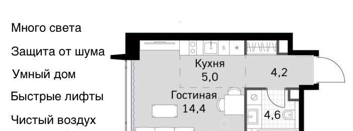 квартира г Москва метро Беговая Амбер Сити жилой комплекс фото 1