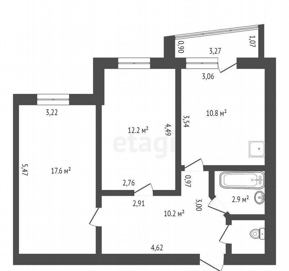 квартира г Благовещенск ул Кантемирова 6/4 2-й мкр-н фото 10