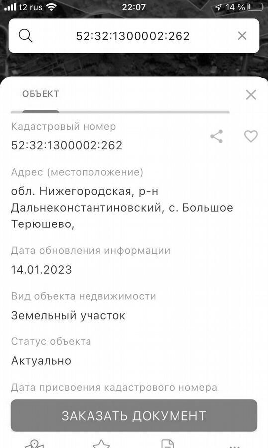 земля р-н Дальнеконстантиновский с Большое Терюшево Дальнее Константиново фото 1