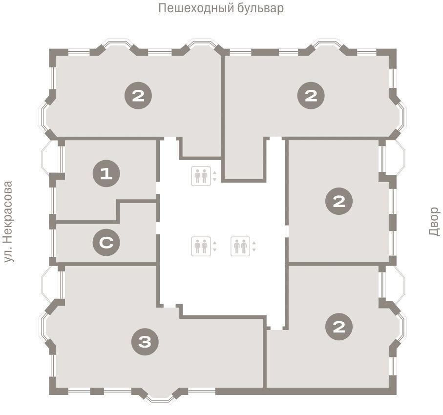 квартира г Екатеринбург Уральская ул. Челюскинцев-Стрелочников, стр. 2 фото 3