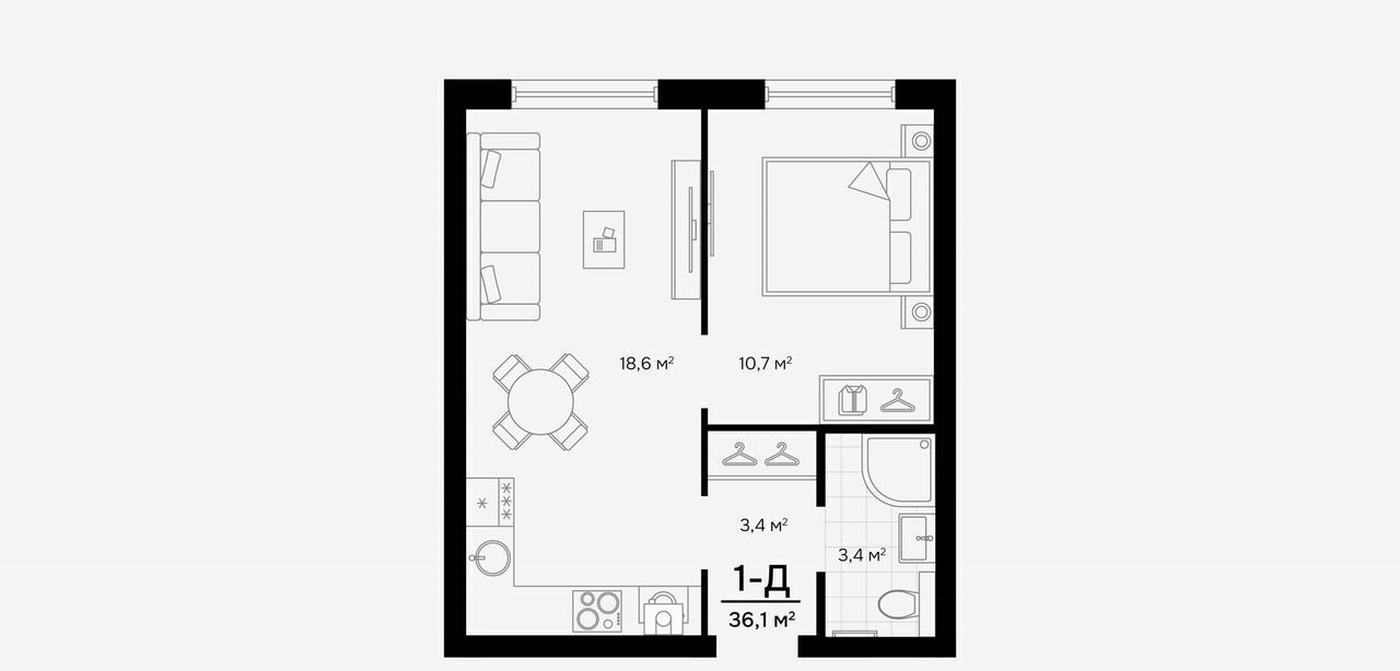 квартира г Астрахань р-н Кировский ул Куликова PROGRESS Альбион фото 7