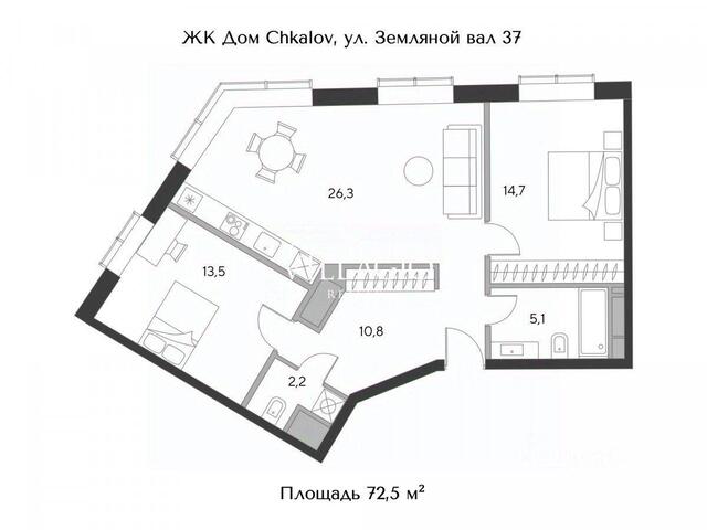 ЦАО пер Верхний Сусальный ЖК «Дом Chkalov» Московская область фото