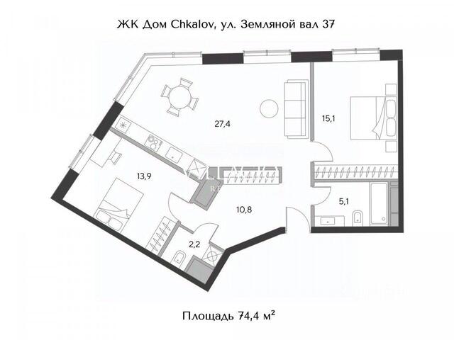 ЦАО пер Верхний Сусальный ЖК «Дом Chkalov» Московская область фото