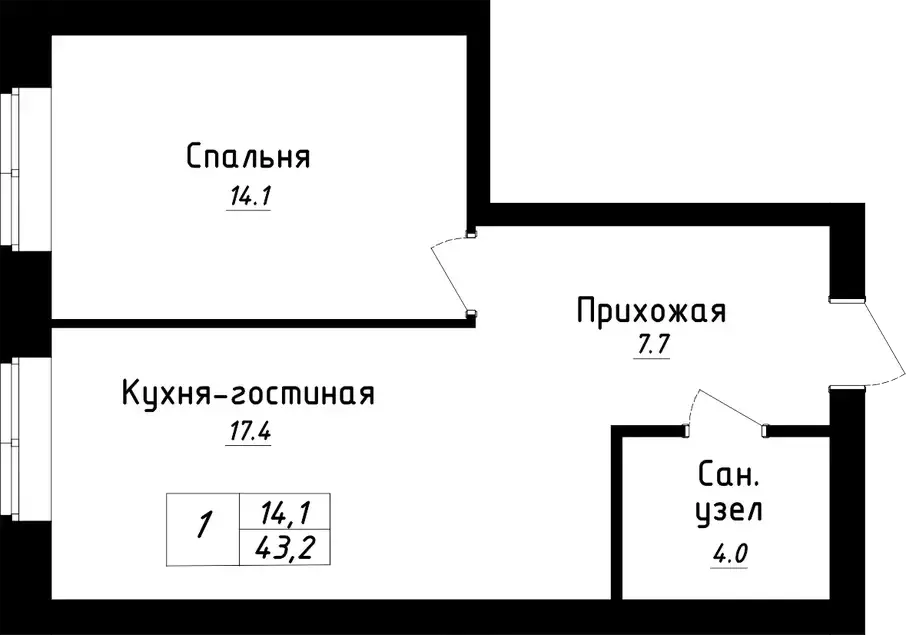 квартира р-н Оренбургский п Пригородный ул Новая 27 Пригородный фото 1