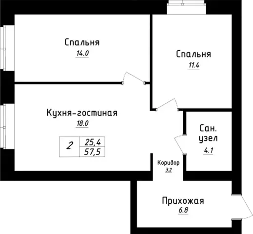 квартира п Пригородный ул Новая 27 Пригородный фото