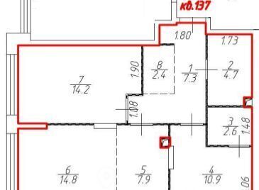 квартира г Москва п Сосенское пр-кт Куприна 1к/2 Потапово фото 25