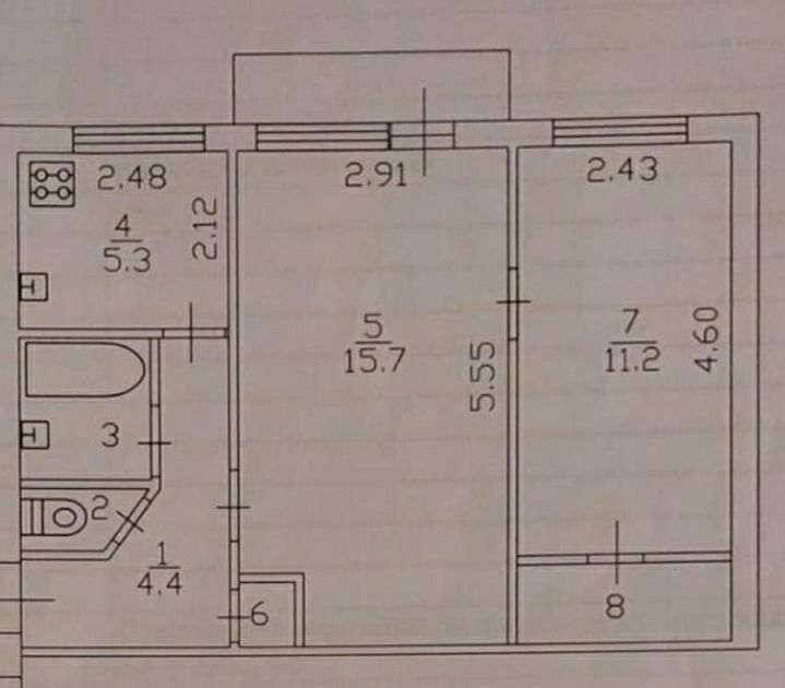 квартира р-н Гатчинский г Гатчина ул Киргетова 25 фото 5