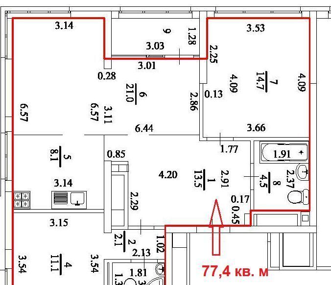 квартира г Екатеринбург р-н Орджоникидзевский пр-кт Космонавтов 108и Проспект Космонавтов фото 1