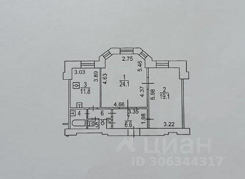 квартира г Москва ЗАО Беговой ул Беговая 15 Московская область фото 19