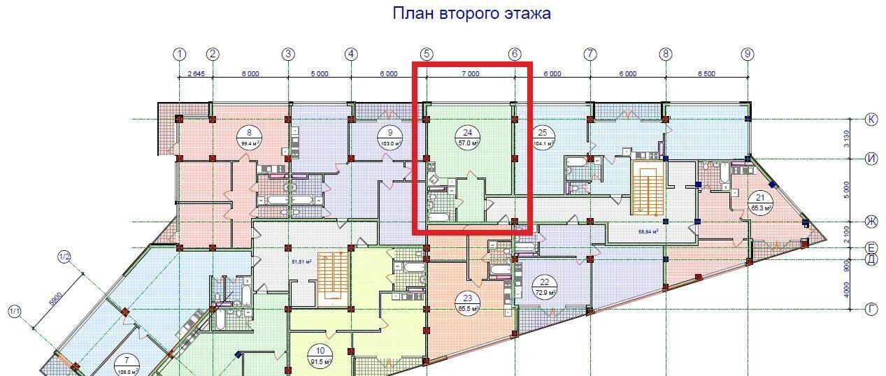 квартира г Сочи р-н Хостинский микрорайон Бытха ул Краевско-Греческая 24а/4 Хостинский район фото 8