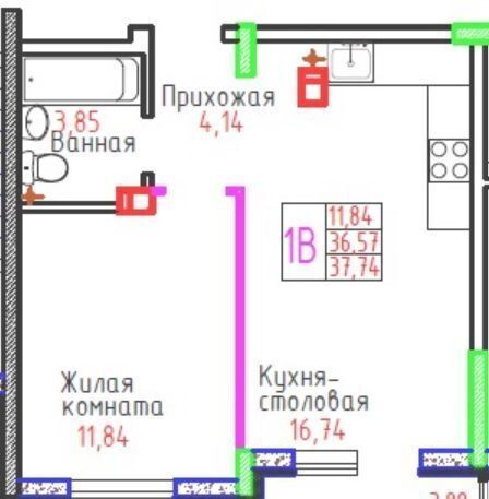 квартира г Тольятти р-н Автозаводский ул Маршала Жукова 60 фото 4