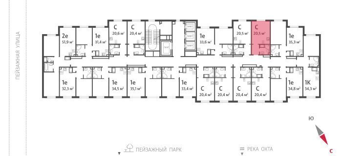 квартира г Санкт-Петербург метро Девяткино ул Пейзажная Ленинградская область фото 2