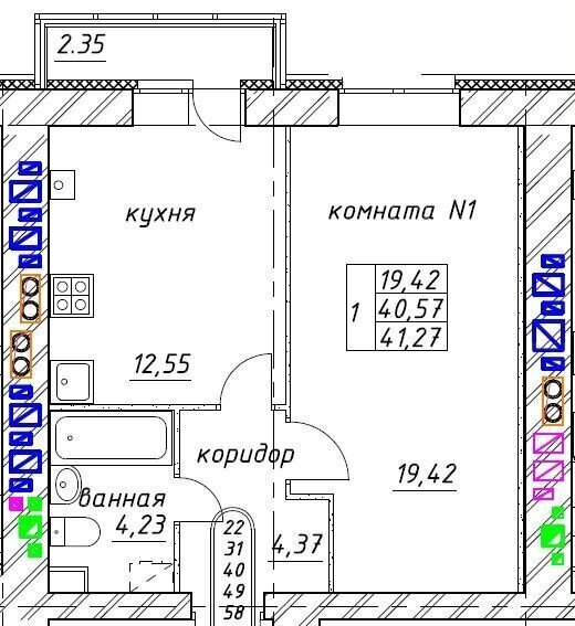 квартира г Ярославль р-н Заволжский с/о Пестрецовский, ЖК «Мята», д. Мостец фото 6