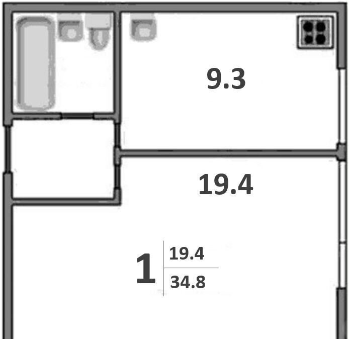 квартира г Москва ул Тёплый Стан 15к/4 Генерала Тюленева фото 14