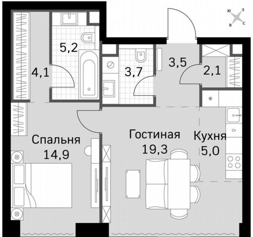 квартира метро Беговая 3-й Хорошёвский проезд, д. 3А фото