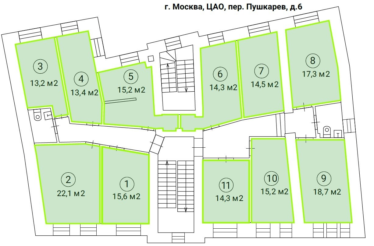 офис г Москва метро Цветной бульвар пер Пушкарёв 6 муниципальный округ Мещанский фото 1