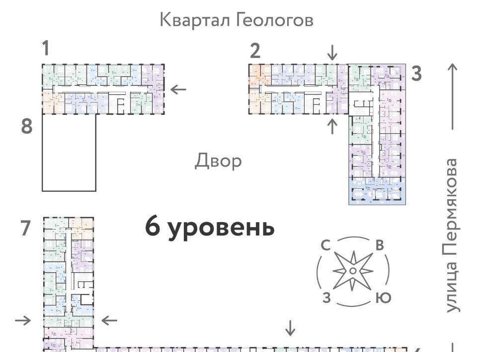 квартира г Тюмень р-н Ленинский ул 50 лет Октября 63г Ленинский административный округ фото 2