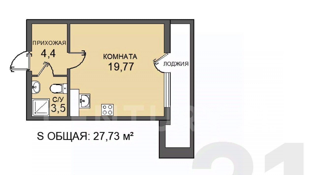 квартира г Санкт-Петербург метро Приморская ул Вадима Шефнера 10к/1 Морской округ фото 2