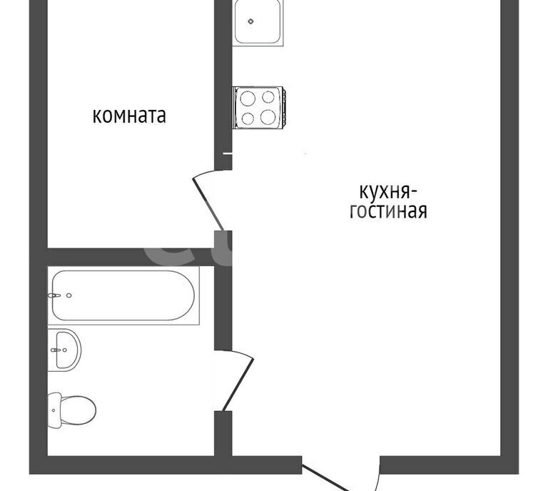 квартира г Сочи п Лазаревское ул Калараша 64/13к 1 фото 14