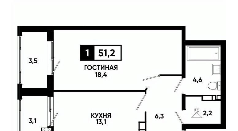 квартира г Ставрополь р-н Промышленный ул Андрея Голуба 14к/3 фото 1