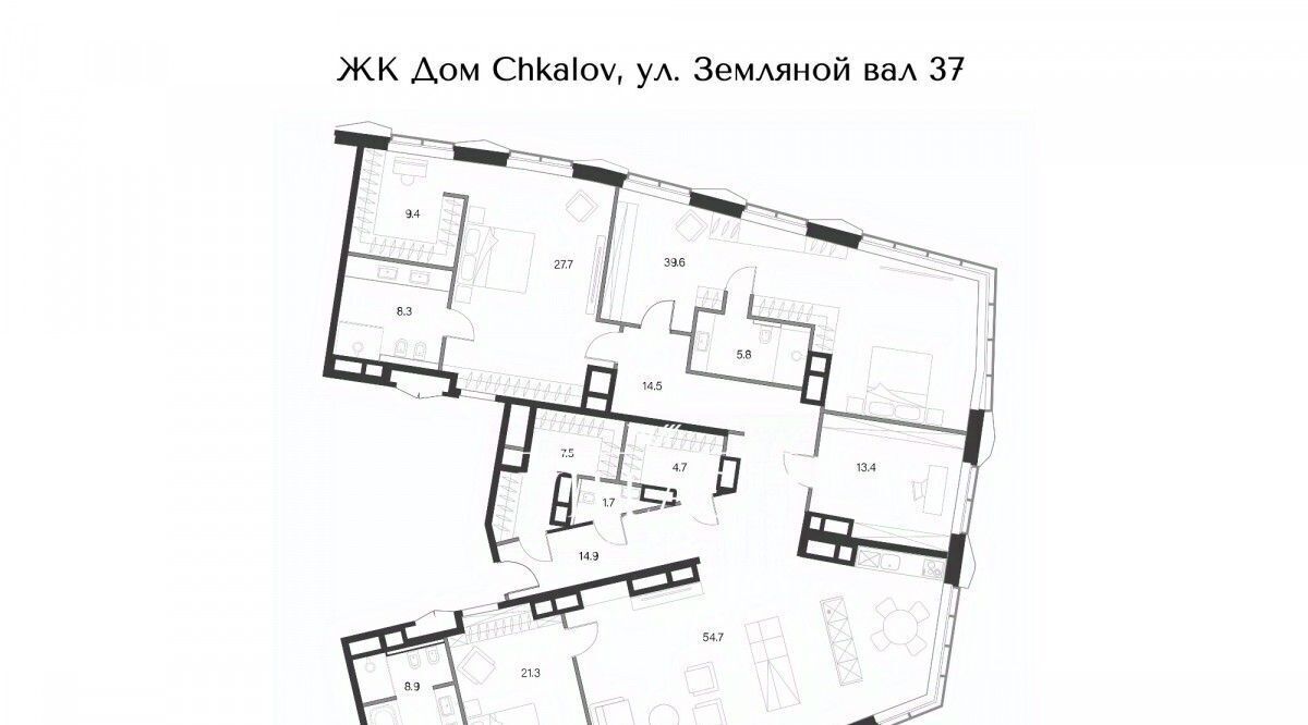 квартира г Москва метро Чкаловская пл Курского Вокзала 1 фото 1