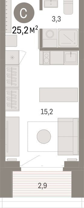 квартира г Тюмень жилой комплекс На Минской фото 2