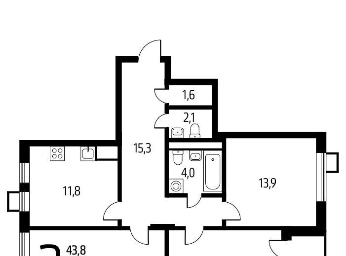 квартира г Москва п Десеновское ул 6-я Нововатутинская 15к/1 Кедровая фото 1