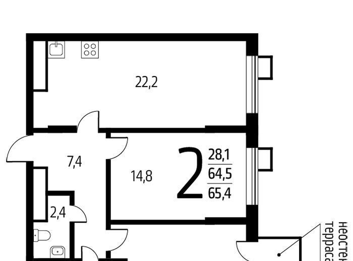 квартира г Москва п Десеновское ул 6-я Нововатутинская 15к/3 Кедровая фото 1