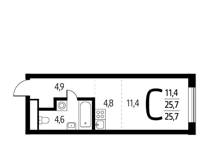 квартира г Москва п Десеновское ул 6-я Нововатутинская 15к/3 Кедровая фото 1