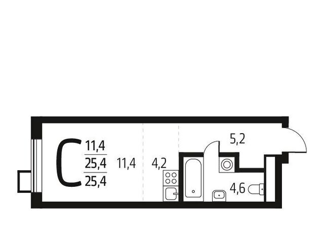 квартира п Десеновское ул 6-я Нововатутинская 15к/1 Кедровая фото