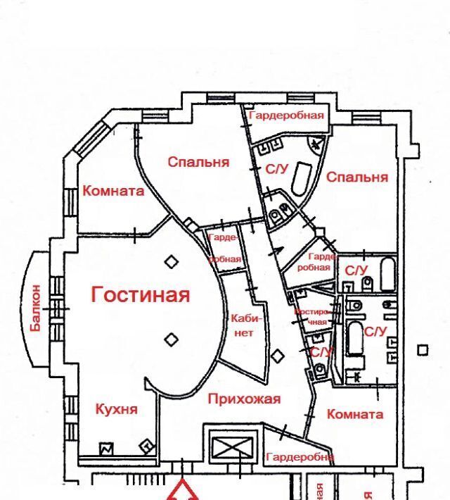 квартира г Москва метро Маяковская ул Тверская 28к/2 муниципальный округ Тверской фото 27