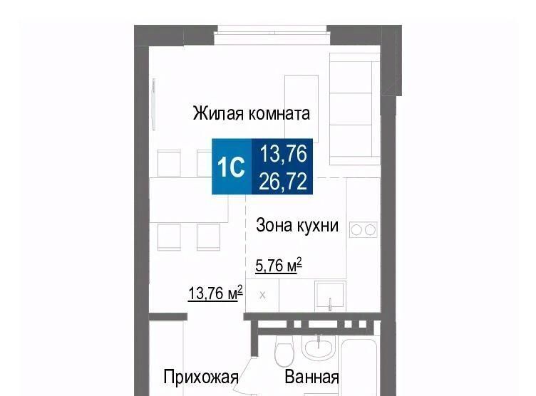 квартира г Новосибирск Заельцовская ул Светлановская 52/4 фото 1