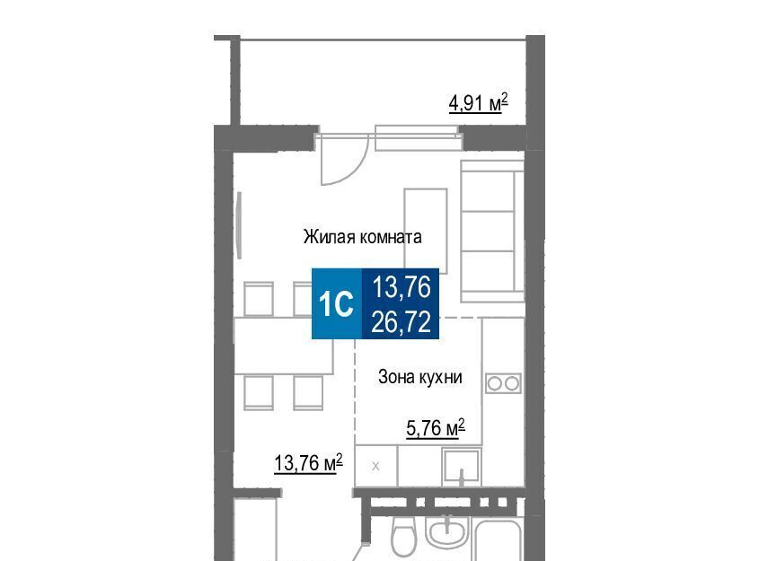 квартира г Новосибирск р-н Заельцовский Заельцовская ул Светлановская 52/4 фото 1